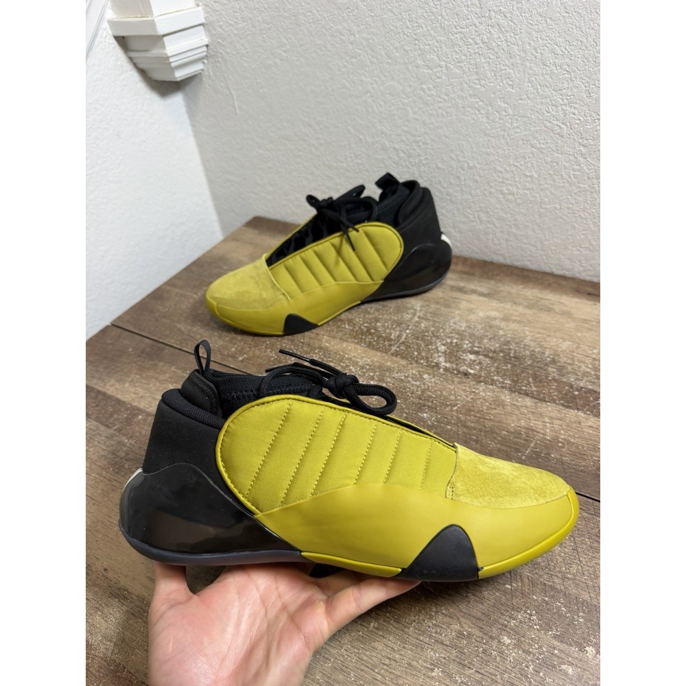 adidas Harden Vol. 7 James Pulse Olive Yellow Black Men's 10.5 Basketball IF1138